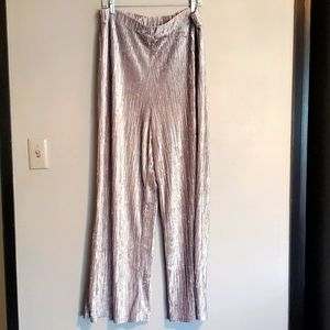 Banana Republic Pull-on Silver Velevt pants